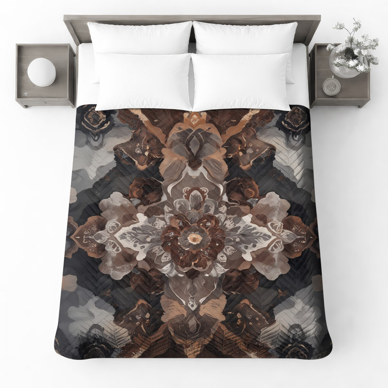 Couvre-lit Mandala, Lit simple