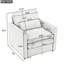 Fauteuil rembourré confortable 31,9 po