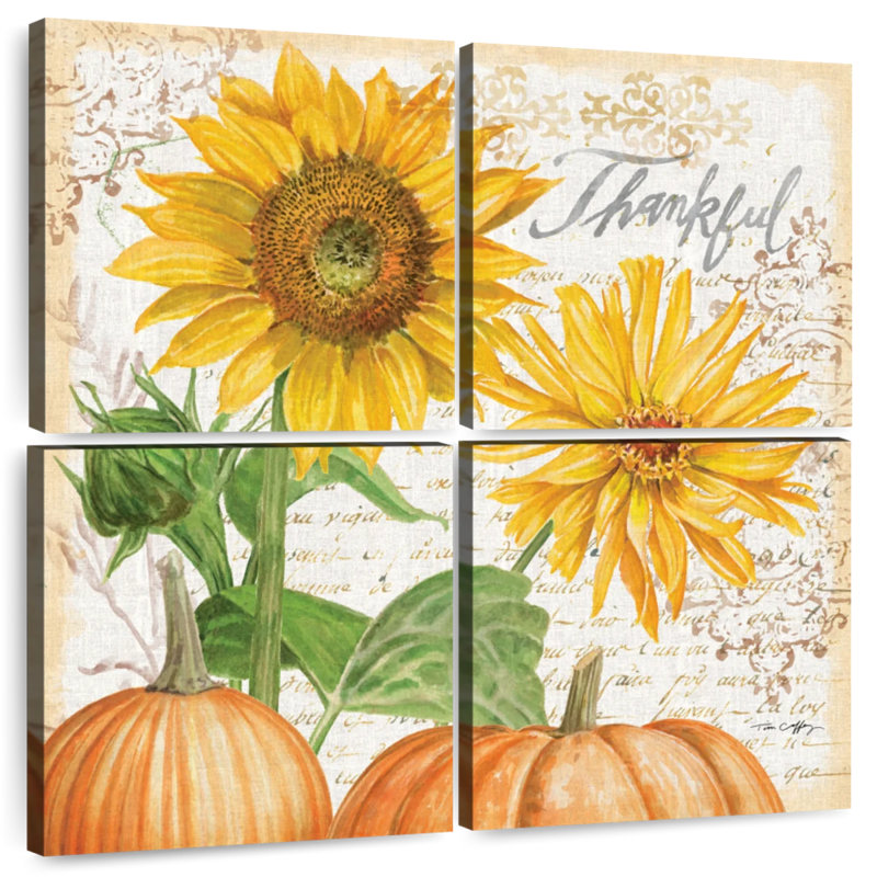 Harnek Fall Florals I, H 74 po x l 74 po