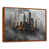Toile avec cadre flottant brun