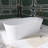 66.93'' x 31.5'' Freestanding Soaking Solid Surface Bathtub
