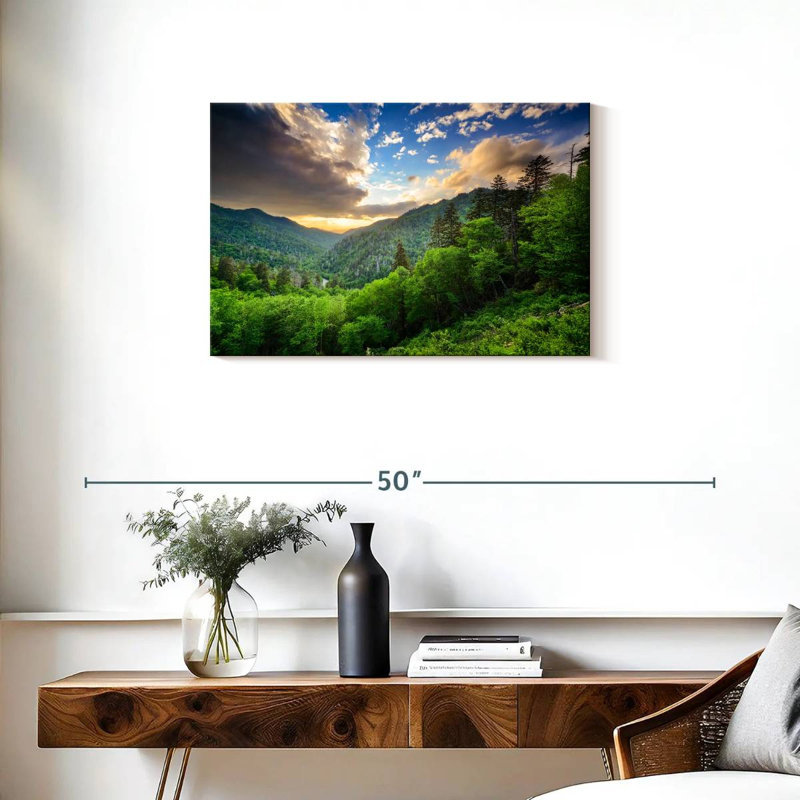 Alvord Newfound Gap At Sunset, 20'' H x 30'' W