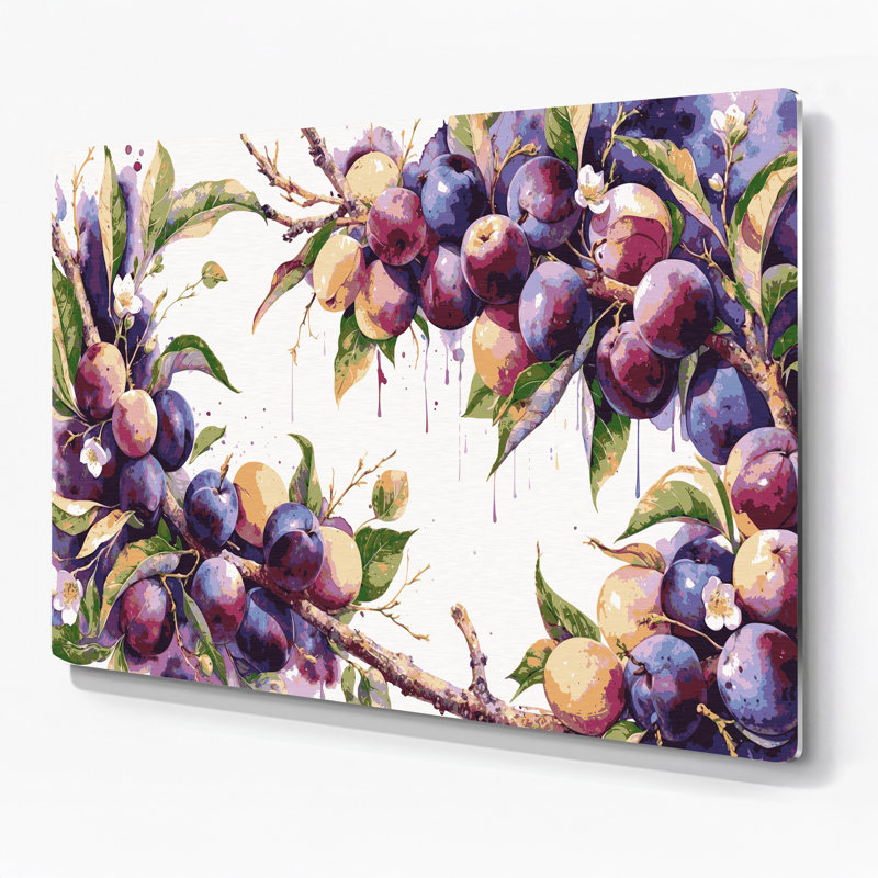 Art mural en métal Fruit, H 12 po x l 18 po