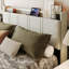 Ottoman Storage Bed Frame with Charging Station & Headboard Storage, Hydraulic Lift-Up Base-214915786