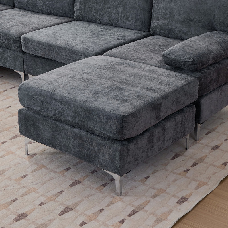 Tennielle Foam Chenille Accent Chair , Gray