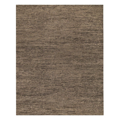 Hidden Path Striped Hand-Knotted Beige/Black/Neutral Area Rug