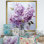 Minimalist Elegance Dreamscape Lilac Bouquet - Lilas, reproduction d'art sur toile