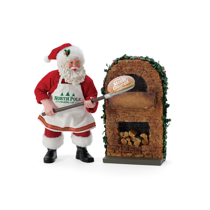 Bon Appetit  North Pole Bakery Santa 10in