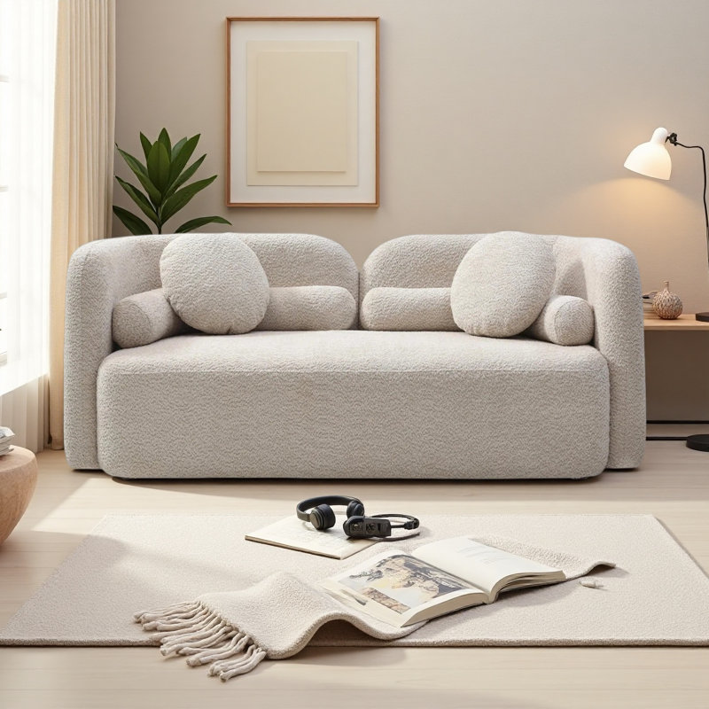 Canapé 69 po 69 po, Beige, H 34,65 po x l 69,29 po x P 28,35 po