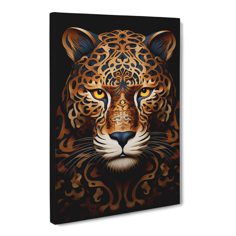 Leopard Op - Wrapped Canvas, 50cm H x 35cm W x 3cm D