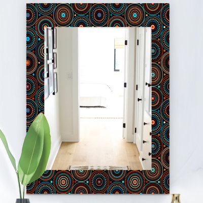 Miroir mural traditionnel 4 impressions obsidian