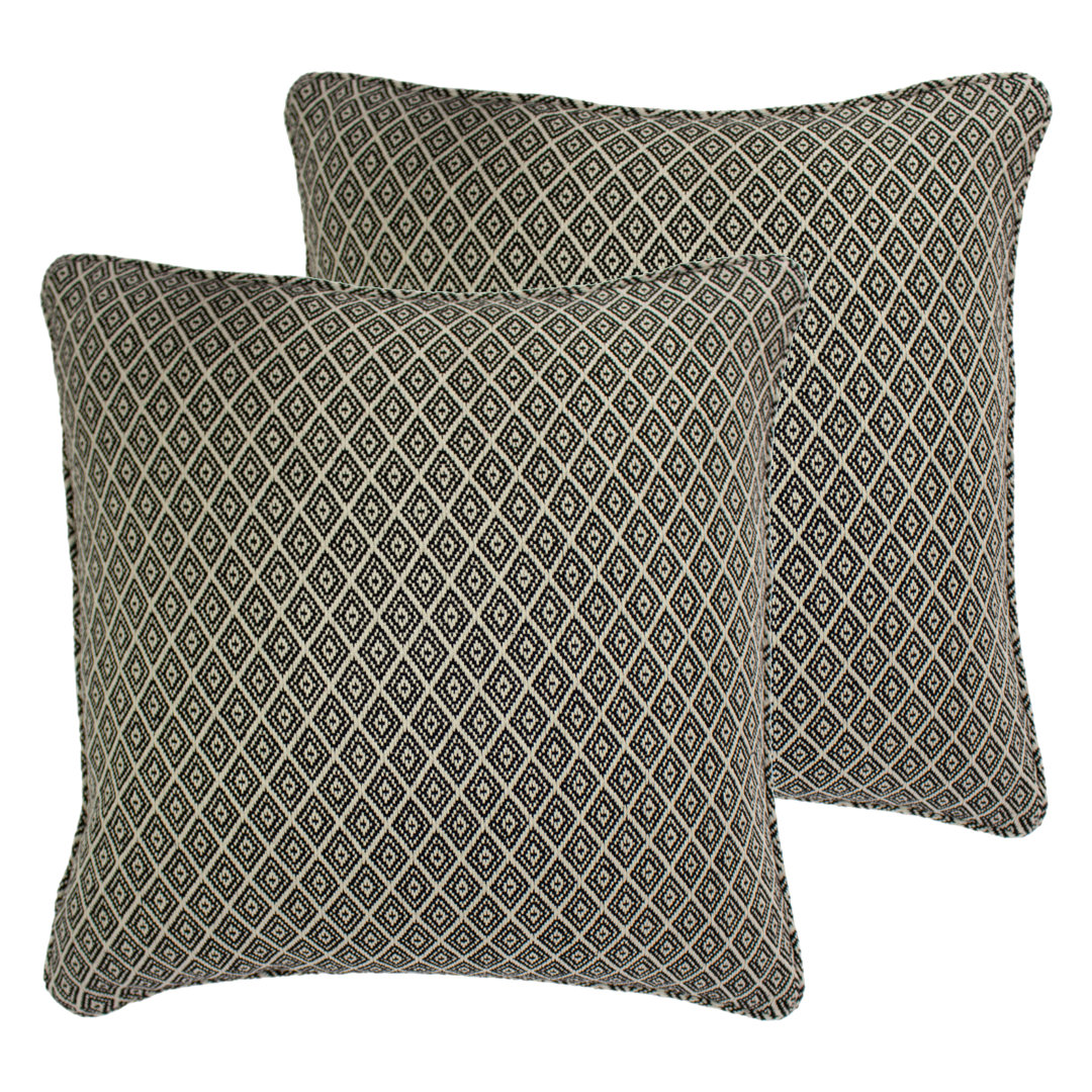 Geometric Square Cushion