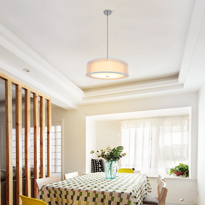 Flourtown Fabric Semi Flush Mount
