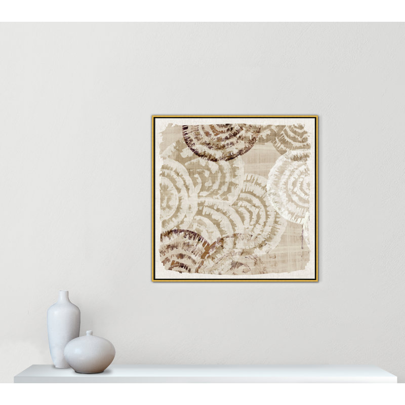 Whicker Pattern II Print by Eva Watts, Gold, 37.5" H x 37.5" W