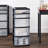 HOMZ 2-Pack Bin Organizer Tower, Clear Plastic Storage with Drawers, Medium Storage Containers for Dorm, Home, and Office-126248687-126248688