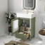Meuble-lavabo de 20 pouces avec lavabo en céramique et beaucoup de rangement - idéal pour les petites salles de bain-1650458921