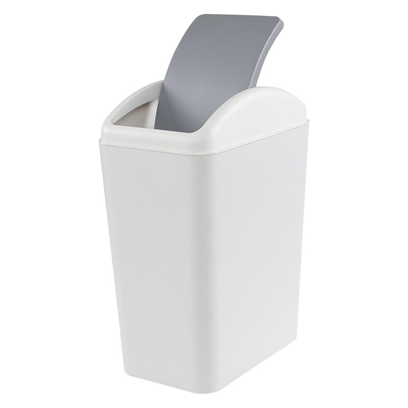 Poubelle à couvercle pivotant 4,5 gallons, Gris
