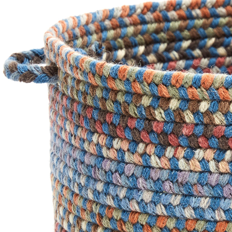 Panier en tissu Bar Harbor, H 10 po x l 14 po x P 14 po, 42 pintes, Bleu clair