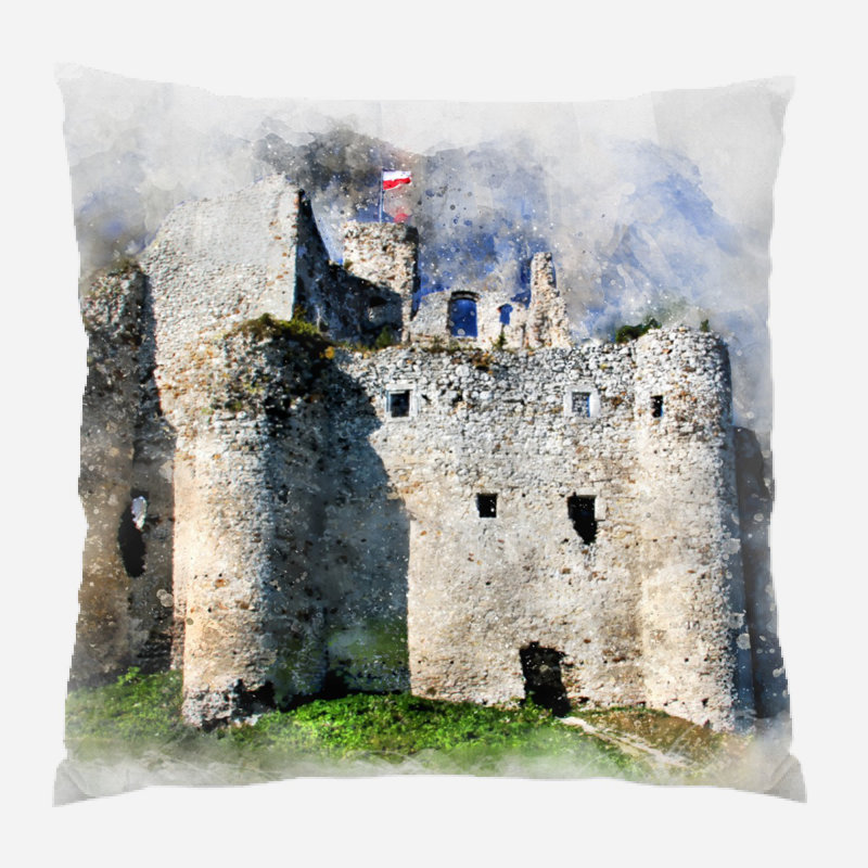 Coussin décoratif Alvey, Microsuède, Intérieur