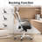 Ergonomic Office Chair with Headrest, Adjustable Lumbar Support, Armrests and Rocking Function for Comfortable Home Office Use-1128389427-1128389426
