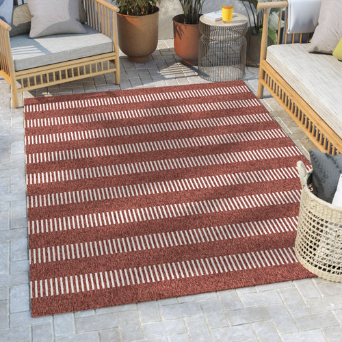 Well Woven Medusa Khalo Geometric Flat-Weave Indoor/Outdoor Area Rug ...