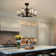 26.8'' 6 - Light Dimmable Crystal Ceiling Fan With Light Kit & Remote Control