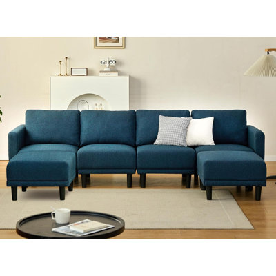 Kacyn Upholstered 128.6'' Sleeper Sofa