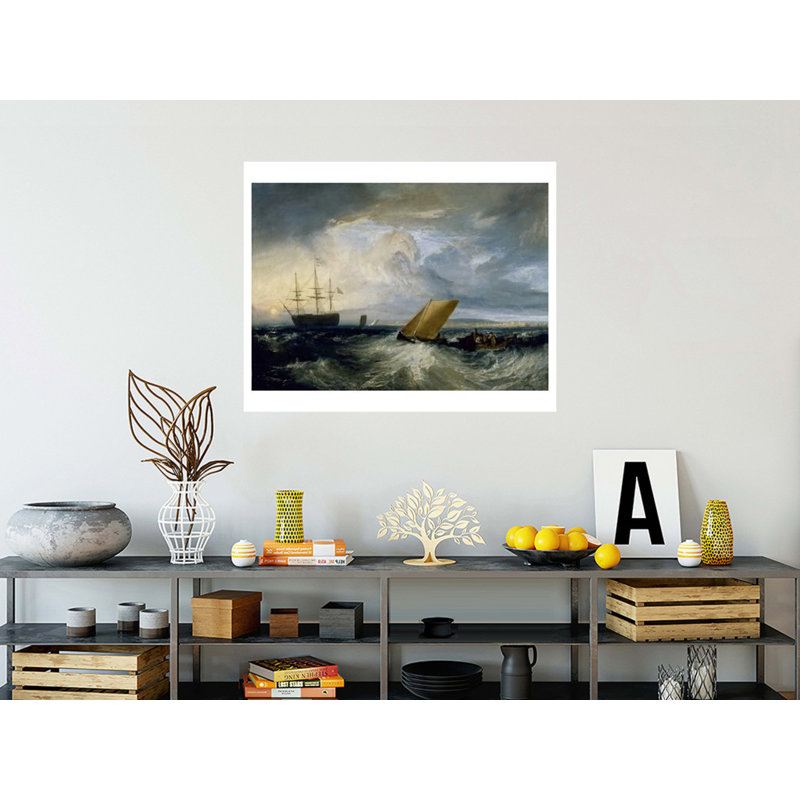 «Sheerness as vu from the Nore» par Joseph Mallord William Turner - Estampe numérique, H 32 po x l 40 po