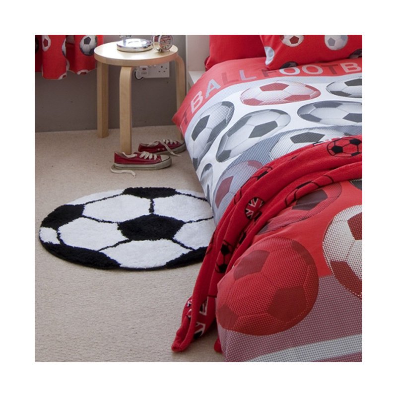 It's A Goal Football Shaped Rug
