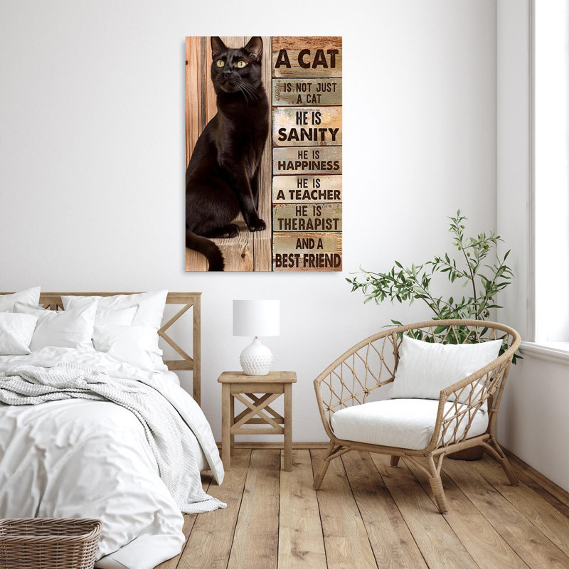 «A Cat Is Not Just A Cat» - Graphiques rectangulaires 1 pièce «A Cat Is Not Just A Cat» sur toile