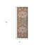 Tapis de couloir 7 pi Taupe Medallion