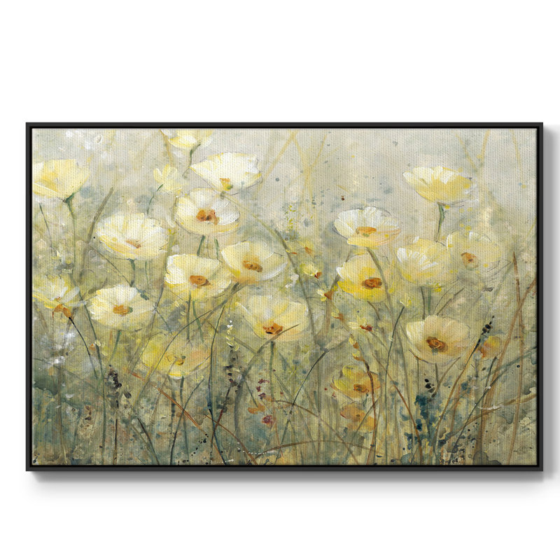 " Summer In Bloom I ", 27" H x 41" W x 2" D, Black