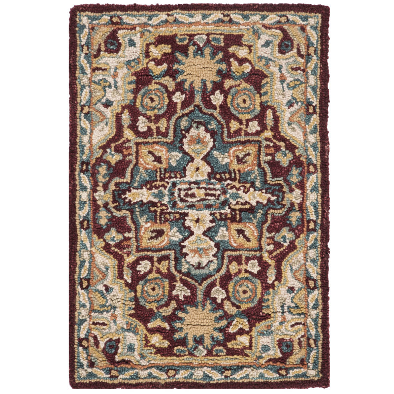 Vahakn Hand Tufted Wool Southwestern Rug, Rectangle 2'3" x 5'