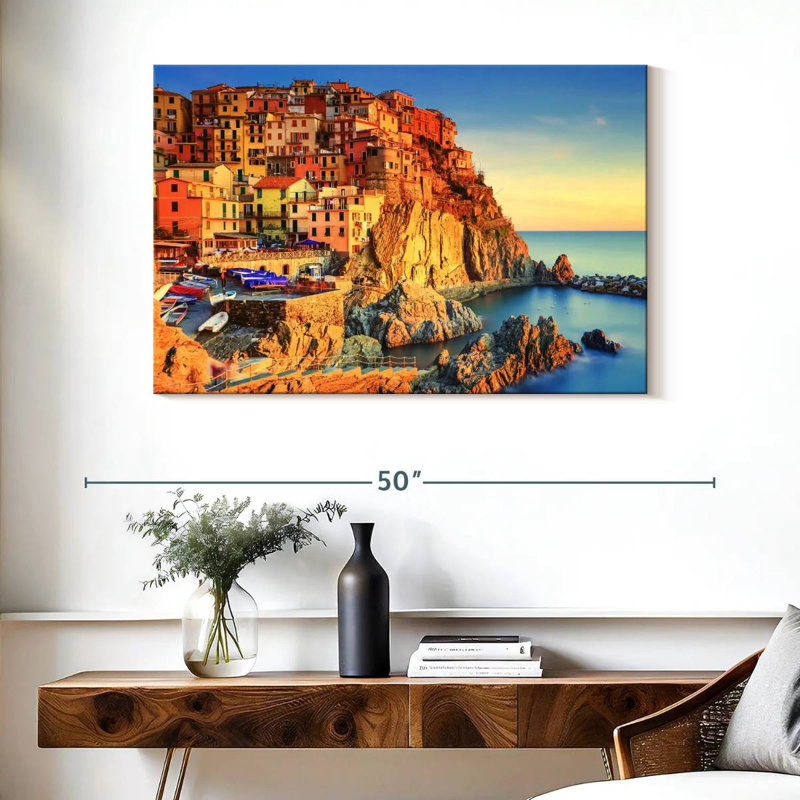 Gillard Manarola Village Cliff, H 26 po x l 39 po