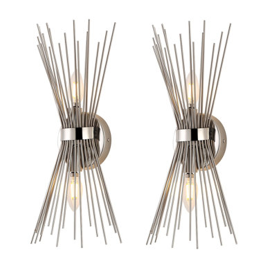 Jovenko Steel Candle Wall Light