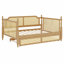Structure de lit de jour classique en rotin avec couchette