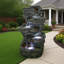 Handcrafted Outdoor Floor Fountain with Lights