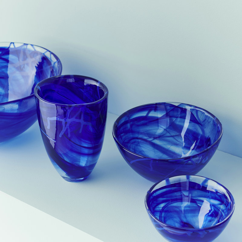 Contrast Vase, Blue