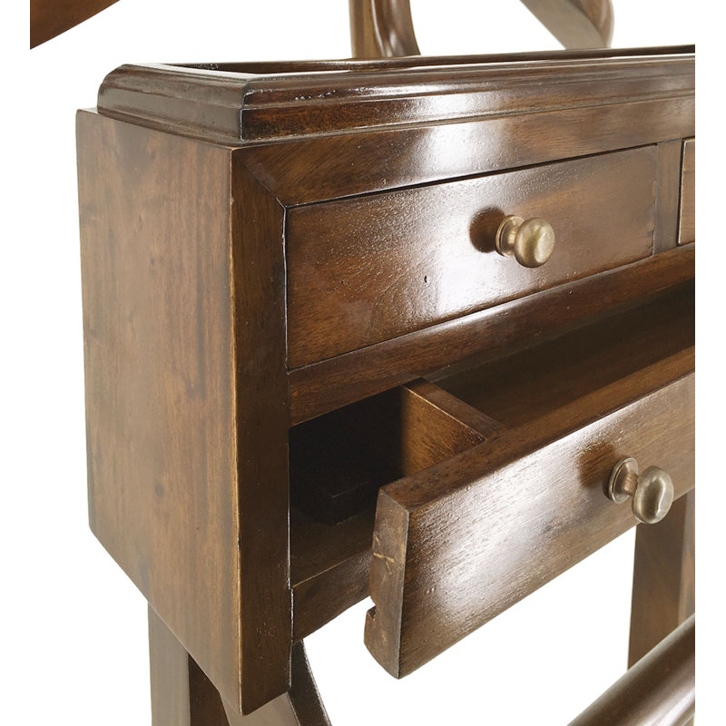 Solid Wood Freestanding Valet Stand