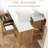 36'' Wall Mounted Floating Bathroom Vanity Set With Faux Marble Top, Removable Shelf