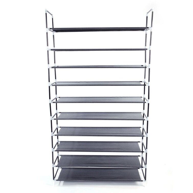 Heavy Duty Metal 72 Pair Shoe Rack Rebrilliant