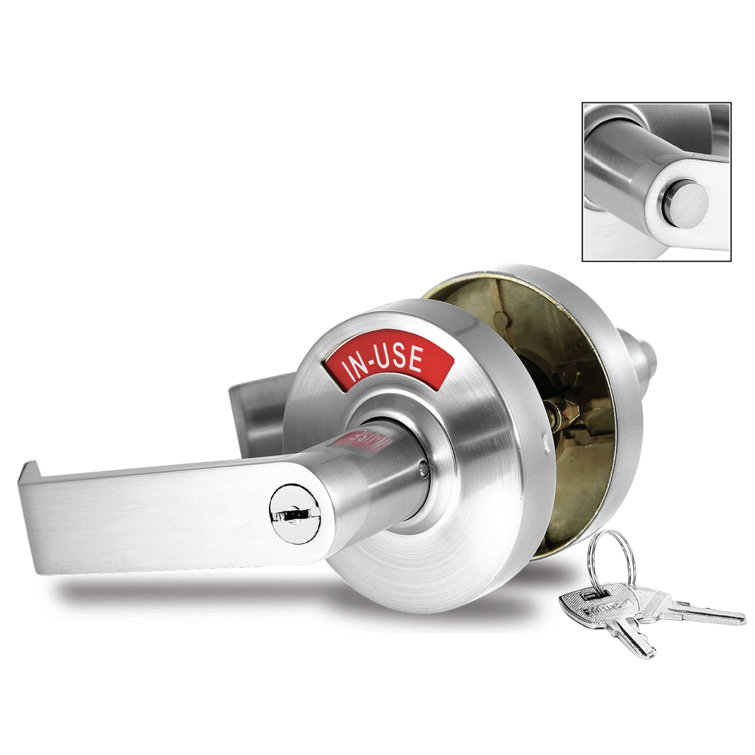 Vizilok ADA Stylish Door Lock Featuring Indicator and 1-Touch Push-Button in Multiple Colors & Sizes