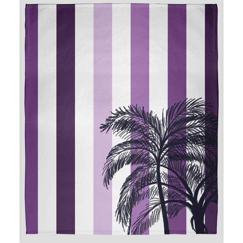 Jeté polaire cubain Flare, L 60 po x L 80 po, Mauve, 1.95
