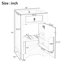 Meuble-lavabo de salle de bain 20 po avec comptoir en céramique-1068248548