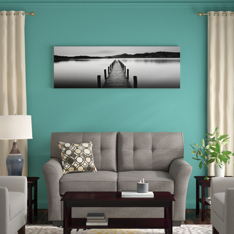 Lake Pier II by PhotoINC Studio - Wrapped Canvas Panoramic Gallery-Wrapped Canvas Giclée, 20" H x 60" W x 1.5" D
