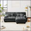 Luxueux canapé en chenille pour le salon avec plusieurs coussins et repose-pieds-758291194