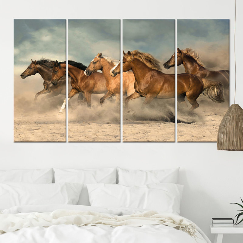 «Farmhouse Animal Print», reproduction sur toile 4P, 31,5 po H x 63 po l