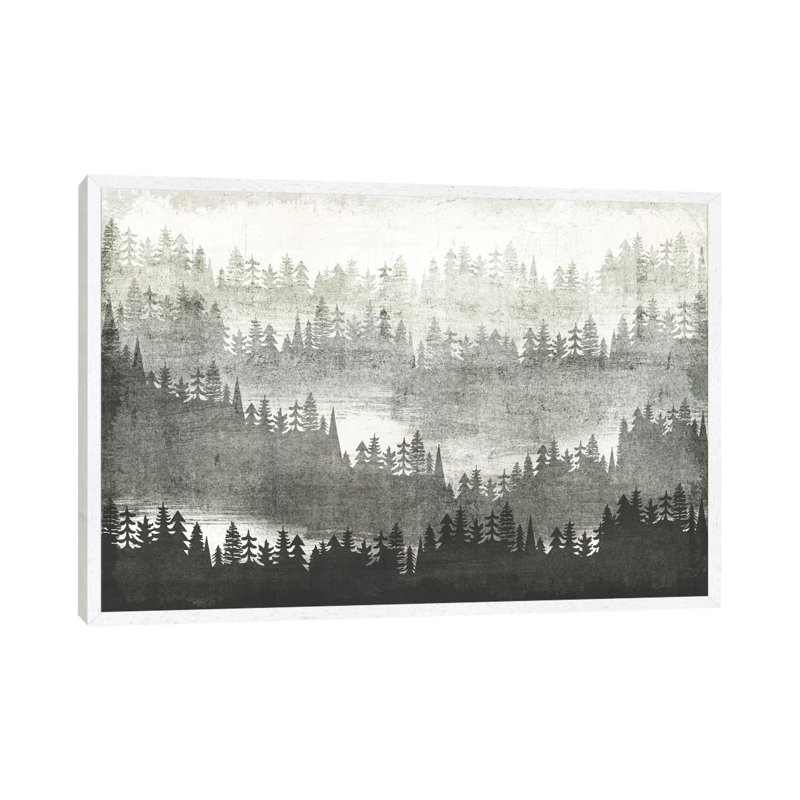 Mountainscape III by Michael Mullan - Single Picture Frame Print on Canvas, 66.04 cm H x 45.72 cm W, White Floater Framed