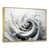 Toile avec cadre flottant or