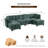 128" Oversized Modular Sectional Sofa with Storage & Removable Covers, Convertible U-Shape, L-Shape & Sleeper Configuration, Modern 6-Seater Couch with Movable Ottoman-1640922144